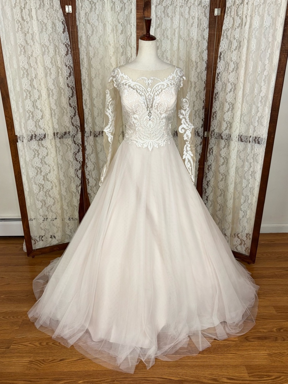 Stunning New Mori Lee Illusion Mesh Wedding Gown